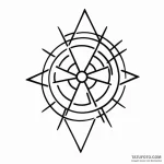 The radiation symbol — эскиз тату (№1749803342_0, 13.06.2025 08:29) — Tatufoto.com