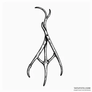 A wishbone - эскиз тату (№1749803962_0, 13.06.2025 08:39) — Tatufoto.com