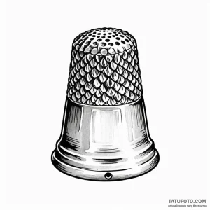 A thimble - эскиз тату (№1749804157_0, 13.06.2025 08:42) — Tatufoto.com