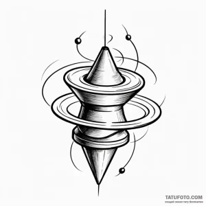 A spinning top - эскиз тату (№1749804678_0, 13.06.2025 08:51) — Tatufoto.com