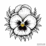 Pansy — эскиз тату (№1749806989_0, 13.06.2025 09:29) — Tatufoto.com