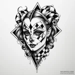 Harlequin — эскиз тату (№1749807120_0, 13.06.2025 09:32) — Tatufoto.com