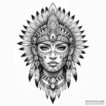 Aztec — эскиз тату (№1749807375_0, 13.06.2025 09:36) — Tatufoto.com