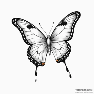 Butterfly — эскиз тату (№1749807440_0, 13.06.2025 09:37) — Tatufoto.com