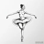 Ballerina — эскиз тату (№1749807506_0, 13.06.2025 09:38) — Tatufoto.com