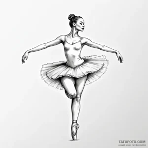 Ballerina — эскиз тату (№1749807506_0, 13.06.2025 09:38) — Tatufoto.com