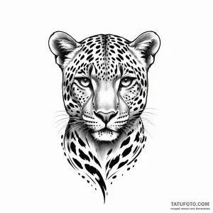 Leopard - эскиз тату (№1749807788_0, 13.06.2025 09:43) — Tatufoto.com