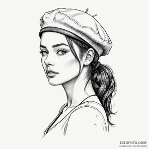 Beret - эскиз тату (№1749808453_0, 13.06.2025 09:54) — Tatufoto.com