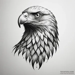 Golden eagle - эскиз тату (№1749808601_0, 13.06.2025 09:56) — Tatufoto.com