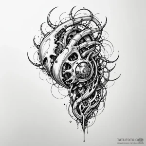 Biomechanics - эскиз тату (№1749808735_0, 13.06.2025 09:58) — Tatufoto.com