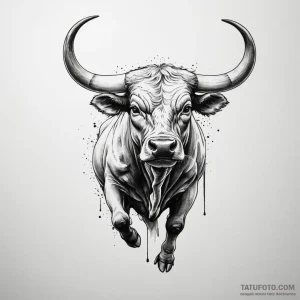 Bull - эскиз тату (№1749810005_0, 13.06.2025 10:20) — Tatufoto.com