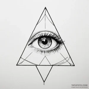Eye in triangle - эскиз тату (№1749810142_0, 13.06.2025 10:22) — Tatufoto.com