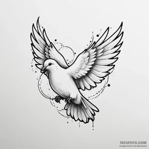 Dove - эскиз тату (№1749810209_0, 13.06.2025 10:23) — Tatufoto.com