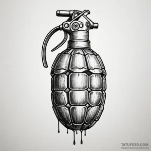 Grenade - эскиз тату (№1749810474_0, 13.06.2025 10:27) — Tatufoto.com
