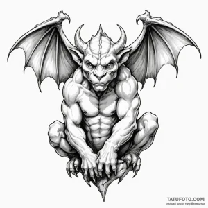 Gargoyle - эскиз тату (№1749810669_0, 13.06.2025 10:31) — Tatufoto.com