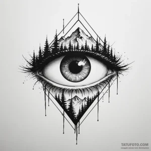 Eye mountain - эскиз тату (№1749811063_0, 13.06.2025 10:37) — Tatufoto.com