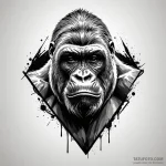 Gorilla — эскиз тату (№1749811460_0, 13.06.2025 10:44) — Tatufoto.com