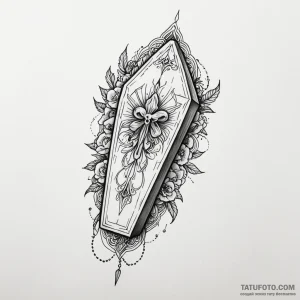 Coffin - эскиз тату (№1749811525_0, 13.06.2025 10:45) — Tatufoto.com