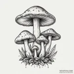 Mushrooms — эскиз тату (№1749811743_0, 13.06.2025 10:49) — Tatufoto.com