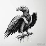 Vulture — эскиз тату (№1749811806_0, 13.06.2025 10:50) — Tatufoto.com