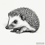 Hedgehog — эскиз тату (№1749812197_0, 13.06.2025 10:56) — Tatufoto.com