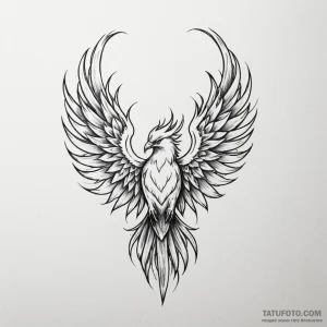 Firebird - эскиз тату (№1749812464_0, 13.06.2025 11:01) — Tatufoto.com