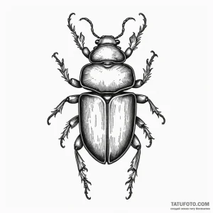 Beetle - эскиз тату (№1749812739_0, 13.06.2025 11:05) — Tatufoto.com