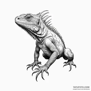 Iguana - эскиз тату (№1749813473_0, 13.06.2025 11:17) — Tatufoto.com