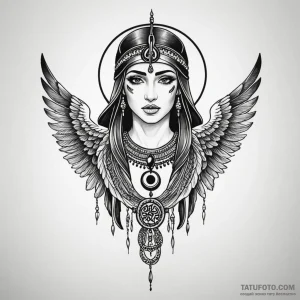 Isis - эскиз тату (№1749813674_0, 13.06.2025 11:21) — Tatufoto.com