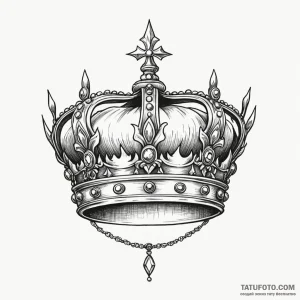 Crown - эскиз тату (№1749814009_0, 13.06.2025 11:26) — Tatufoto.com