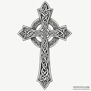 Celtic cross - эскиз тату (№1749814748_0, 13.06.2025 11:39) — Tatufoto.com