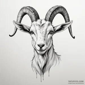Goat - эскиз тату (№1749814949_0, 13.06.2025 11:42) — Tatufoto.com