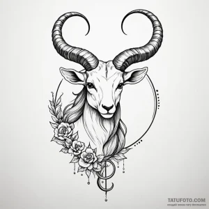 Capricorn - эскиз тату (№1749815811_0, 13.06.2025 11:56) — Tatufoto.com