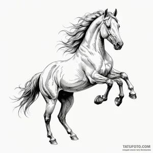 Horse - эскиз тату (№1749815876_0, 13.06.2025 11:57) — Tatufoto.com