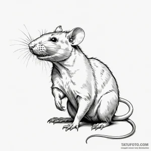 Rat - эскиз тату (№1749815944_0, 13.06.2025 11:59) — Tatufoto.com
