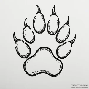 Cat's paws - эскиз тату (№1749816073_0, 13.06.2025 12:01) — Tatufoto.com