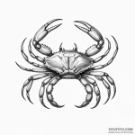 Crab — эскиз тату (№1749816270_0, 13.06.2025 12:04) — Tatufoto.com
