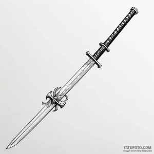 Katana - эскиз тату (№1749816397_0, 13.06.2025 12:06) — Tatufoto.com