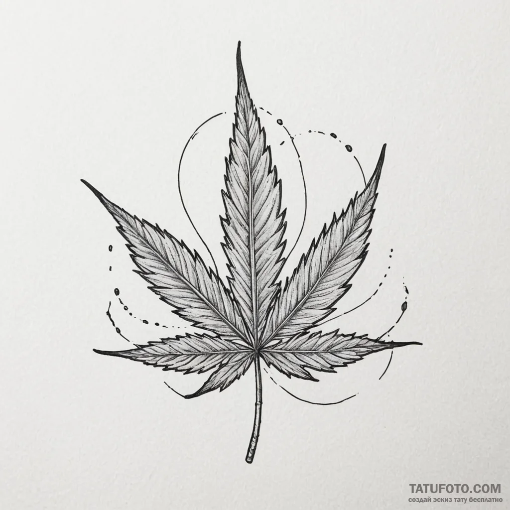 Hemp — эскиз тату (№1749816791_0, 13.06.2025 12:13) — Tatufoto.com
