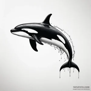 Killer whale - эскиз тату (№1749816856_0, 13.06.2025 12:14) — Tatufoto.com