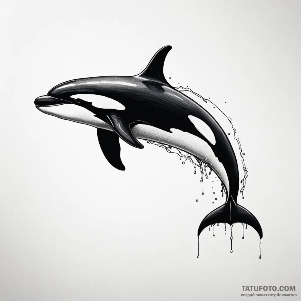 Killer whale — эскиз тату (№1749816856_0, 13.06.2025 12:14) — Tatufoto.com