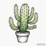 Cactus — эскиз тату (№1749816920_0, 13.06.2025 12:15) — Tatufoto.com
