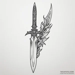 Blade - эскиз тату (№1749816986_0, 13.06.2025 12:16) — Tatufoto.com