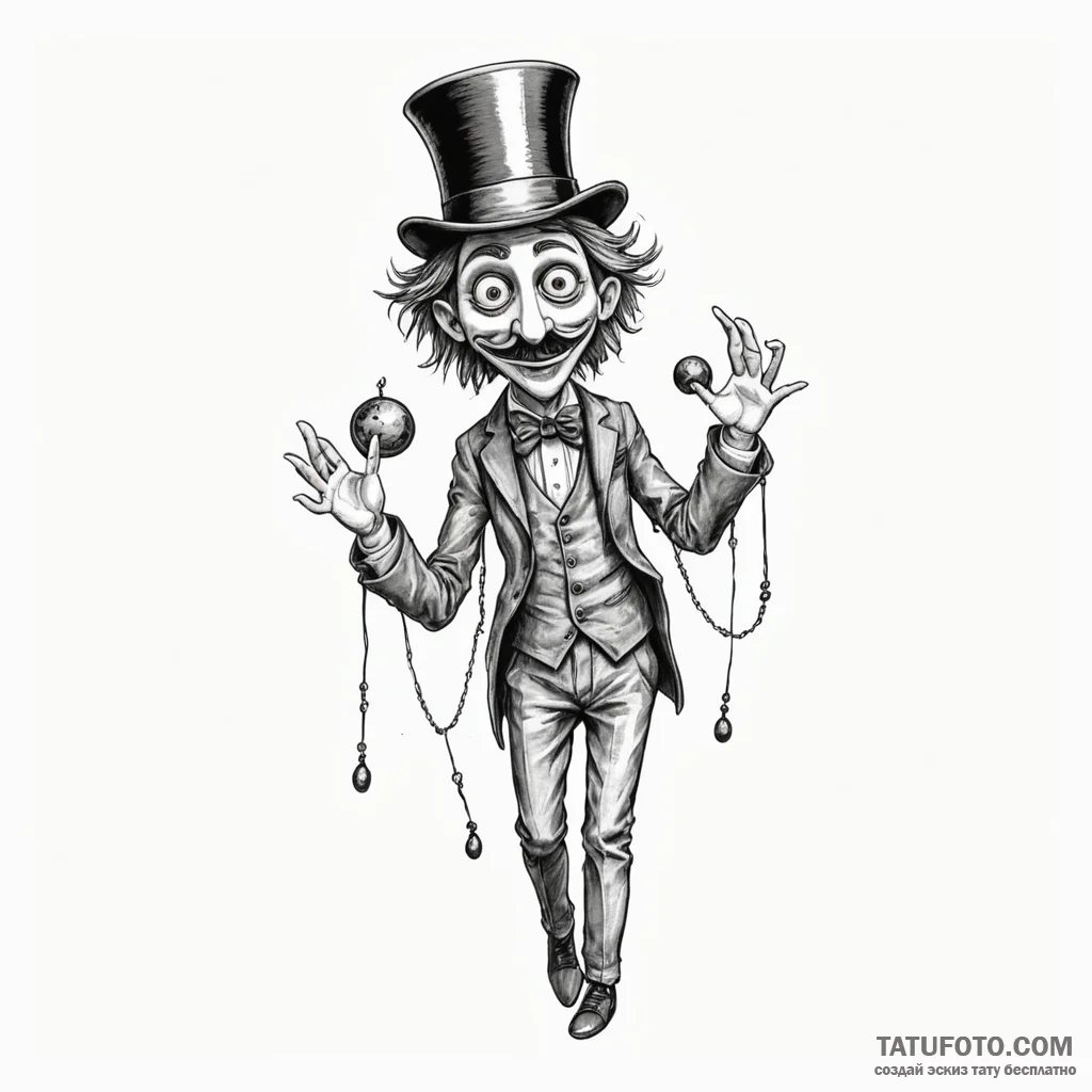 Puppeteer — эскиз тату (№1749817051_0, 13.06.2025 12:17) — Tatufoto.com