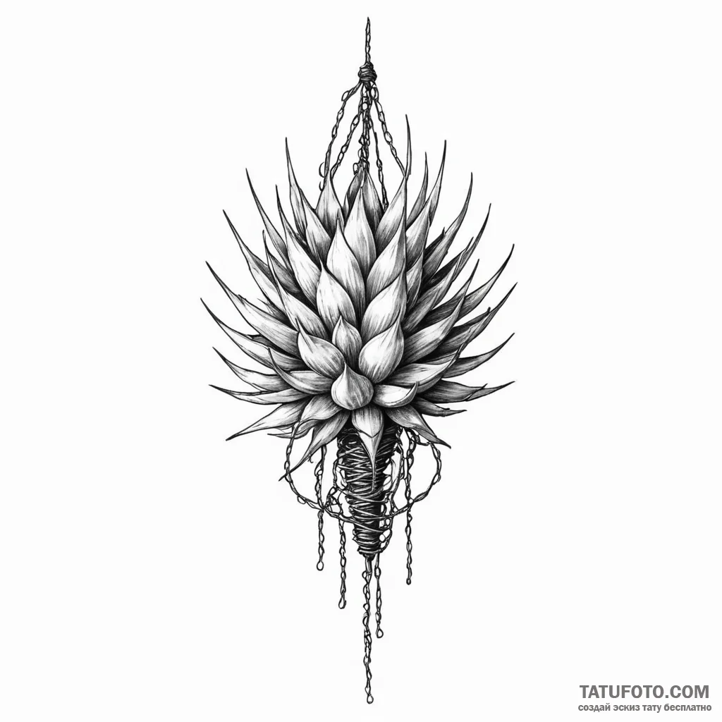 Prickly wire - эскиз тату (№1749817178_0, 13.06.2025 12:19) — Tatufoto.com