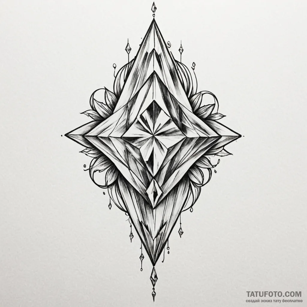 Crystal — эскиз тату (№1749817305_0, 13.06.2025 12:21) — Tatufoto.com