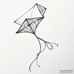 Kite - эскиз тату (№1749817501_0, 13.06.2025 12:25) — Tatufoto.com
