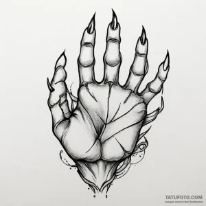 Claws - эскиз тату (№1749817566_0, 13.06.2025 12:26) — Tatufoto.com