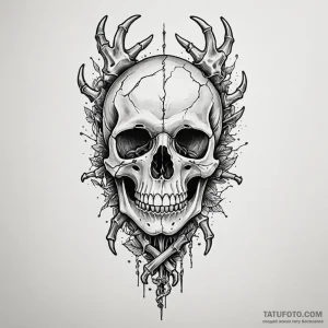 Bones - эскиз тату (№1749817632_0, 13.06.2025 12:27) — Tatufoto.com