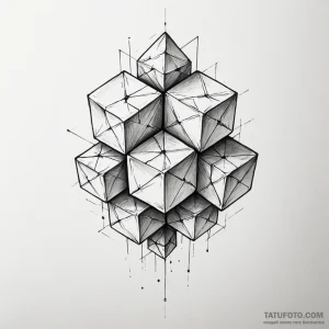 Cubes - эскиз тату (№1749817762_0, 13.06.2025 12:29) — Tatufoto.com